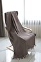 Beige Sofa Shawl / TV Cover / Throw 130x170 Cm (Fringe Included) - 3