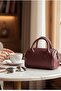 Women's Burgundy Mini Shoulder & Hand Bag – Single Compartment with Zipper and Adjustable Long Strap (17X13X10 cm) - 2