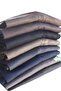 Men's Gray Velvet Trousers Slim Ribbed Classic Cut with Pockets - 8
