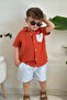 Boys' Summer Suit – Short Sleeve Shirt & Striped Shorts (with Shirt) - 3