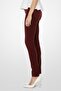 Women Slim Fit Plain Stretchable Jeans, Maroon - 2