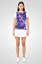 Women Round Neck Short Sleeve Tie Die T-Shirt, Multicolor - 2