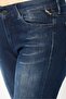 Women Skinny Fit Washed Stretchable Denim Jeans, Navy - 5