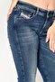 Women Super Skinny Fit Washed Stretchable Denim Jeans, Blue - 5