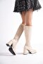 MLT0030-2301 WOMEN'S DAILY PLATFORM SKIN BOOTS /BEIGE/39 - 2