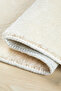 Plush Non-Slip Base Machine Washable 2-Piece Large XL Size Bathroom Mat Set (80X120 80X50) Ecru - 2