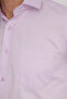 Classic Fit Relaxed Cut Cotton Plain Men's Pink Shirt - 3