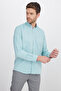Classic Fit Long Sleeve Buttoned Collar Cotton Easy Iron Oxford Plain Men's Shirt - 5