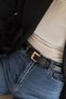 Layda Gold Buckle Women's Belt Set of 3 - 6