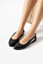 Black Leather Open-Side Sandals - 8