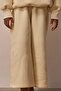 Cream Wide Leg Sweatpants - 3