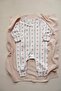 Flower Baby Fluff Series Zippered Jumpsuit
