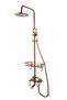 Three-function shower column, rose TRENDY S, with ceramic embroidery - 6