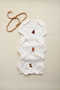 3-Pack Autumn Series Long Sleeve Snap Fastener Bodysuit Model 9 - 3