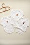 3-Pack Autumn Series Long Sleeve Snap Fastener Bodysuit Model 9