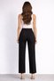 Ribbed Wide-Leg Seam Detailed Palazzo Women’s Pants - 3