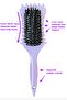 Lom1216 Curl Defining Styling Brush, Curly Curved 9 Row Curl Defining Brush (Lilac) - 2