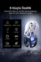 ماوس الألعاب اللاسلكي GravaStar Mercury M1 Pro، 26 ألف نقطة في البوصة، PAW3395DM، 5 أزرار، بطارية 200 ساعة، بلوتوث/سلكي - 3