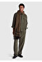 Men's khaki 100% cotton trousers with pocket detail, elasticated waist and drawstring - 5