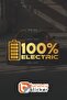 100% Electric Sticker Label 20X8 cm – Vehicle – Motor – Laptop – Helmet Sticker Sticker
