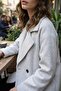 Modern Cut Buttoned Coat - Gray - 4