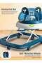 Blessy Foldable Baby Walker with 3 Height Adjustable Musical Tray 6–18 Months (Blue) - 4