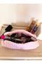 Dusty Pink Striped Hair Straightener Bag Waterproof Airwrap Airstrait Compatible Travel Bag - 2