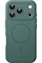 URBAN Magnetic Silicone Case for iPhone 17 Pro Max, Midnight Green | Compatible with MagSafe, Silky