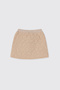 Baby Girl Quilted Beige Skirt