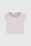 Baby Girl Short Sleeve White T-Shirt
