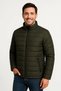 Men's Bomber Jacket – Water Repellent Fabric, Quilted Lining, Zipper Closure, Winter – Khaki - 4