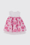 Baby Girl Floral Patterned Pink Dress