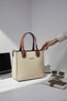 Women's Stylish Daily Hand and Shoulder Bag - Minimal Design Tote Bag - 2