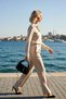 Women's Plain Pattern Chain Strap Handbag Shoulder Bag Woven Polyurethane Material Winter Season Use - 3