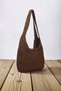 Women's Hand-Knitted Medium-Size Shoulder Bag with Woven Structure and Large Internal Volume Offers Comfortable Use - 5
