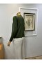 Long Sleeved Tight Underwear Badi̇ Bady Viscos Quality Combed Cotton Khaki - 3