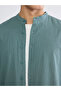 Regular Fit Hakim Collar Men's Shirt - 4