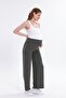 Palazzo Wide-Leg Pregnancy Pants with Striped Details - 4