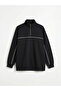 سويت شيرت LCW Modest Black ياقة مرتفعة متوسطة الطول قصة فضفاضة للسيدات - 7