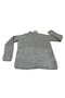 Black Tricot Sweater with Standing Collar for Women - 3