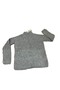Black Tricot Sweater with Standing Collar for Women - 4