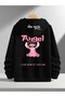 Disney Stitch and Angel Couple Hooded Tops | - 3