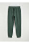 Green Elastic Waist Boys Jogger Sweatpants
