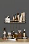 Gold 2-Tier Organizer Tray Bathroom Makeup Cosmetic Jewelry Organizer Multi-Purpose Presentation Tray - 2
