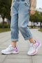 White Lilac Children's Daily Sneakers Sports Shoes with Easy Lacing Mechanism T811Nav - 2