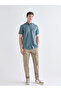 Ozmekan New Season Regular Fit Short Sleeve Linen Blend Men's Shirt - 3