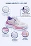 White Lilac Children's Daily Sneakers Sports Shoes with Easy Lacing Mechanism T811Nav - 3