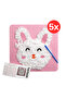 Rabbit Patterned Punch Embroidery Set |   Preschool Bulk Activity Craft Kit
