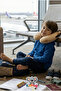 Embroidered Plush Soft 30X30 cm Travel Pillow - with Lion, Crocodile, Rabbit Options - 2