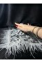 E Mara Albanian Bridal Handkerchief with Feathers